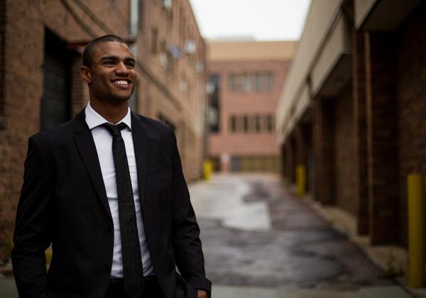 A man in a suit