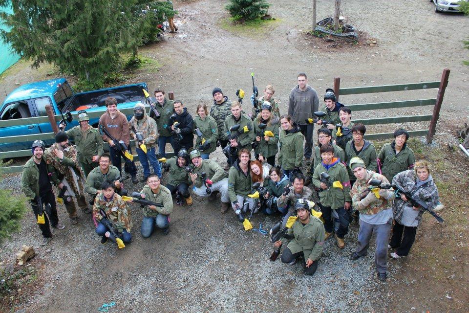 VIU students are ready to play paintball