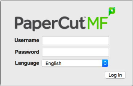 Papercut Login