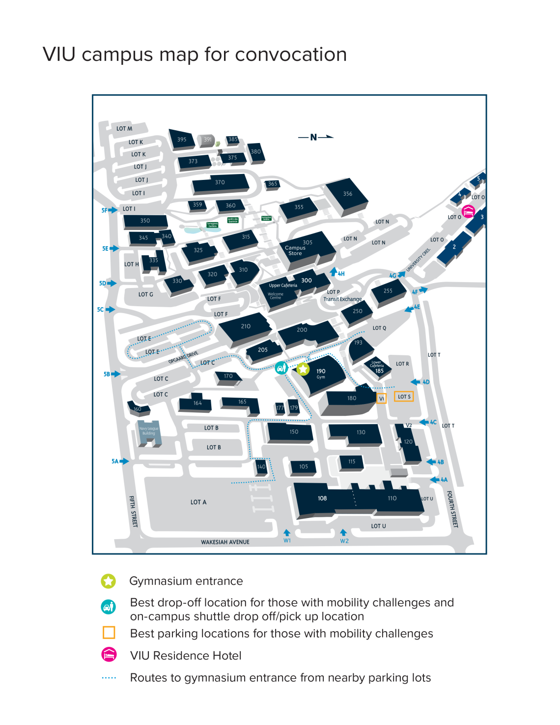 Map of VIU campus