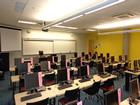 lab equipped with computers and monitors