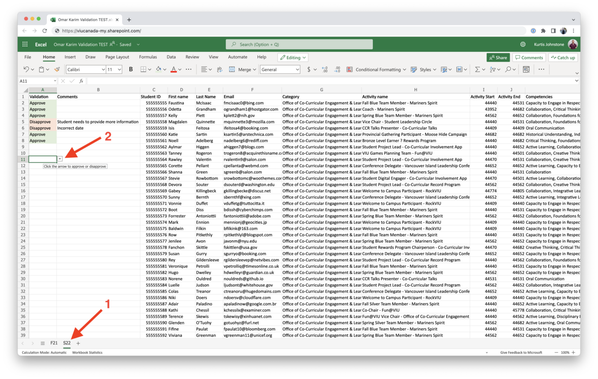 CCR Validator Step 2