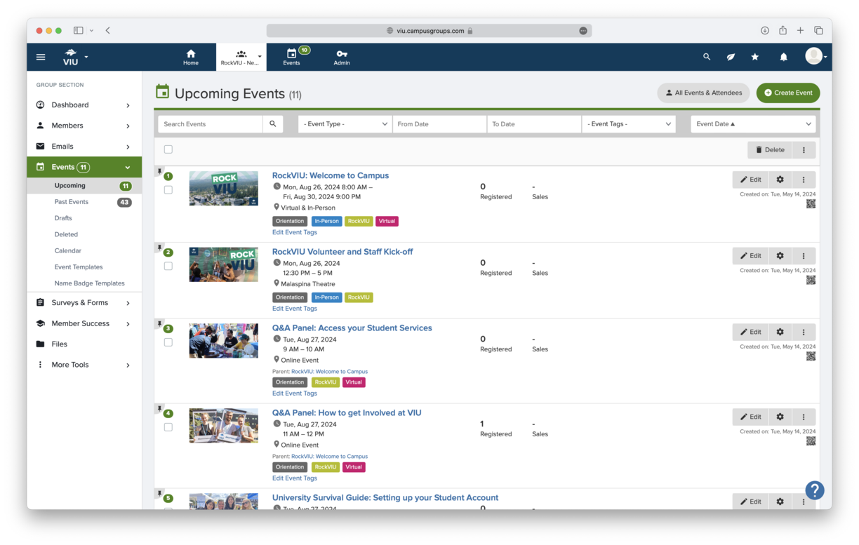 Create Event