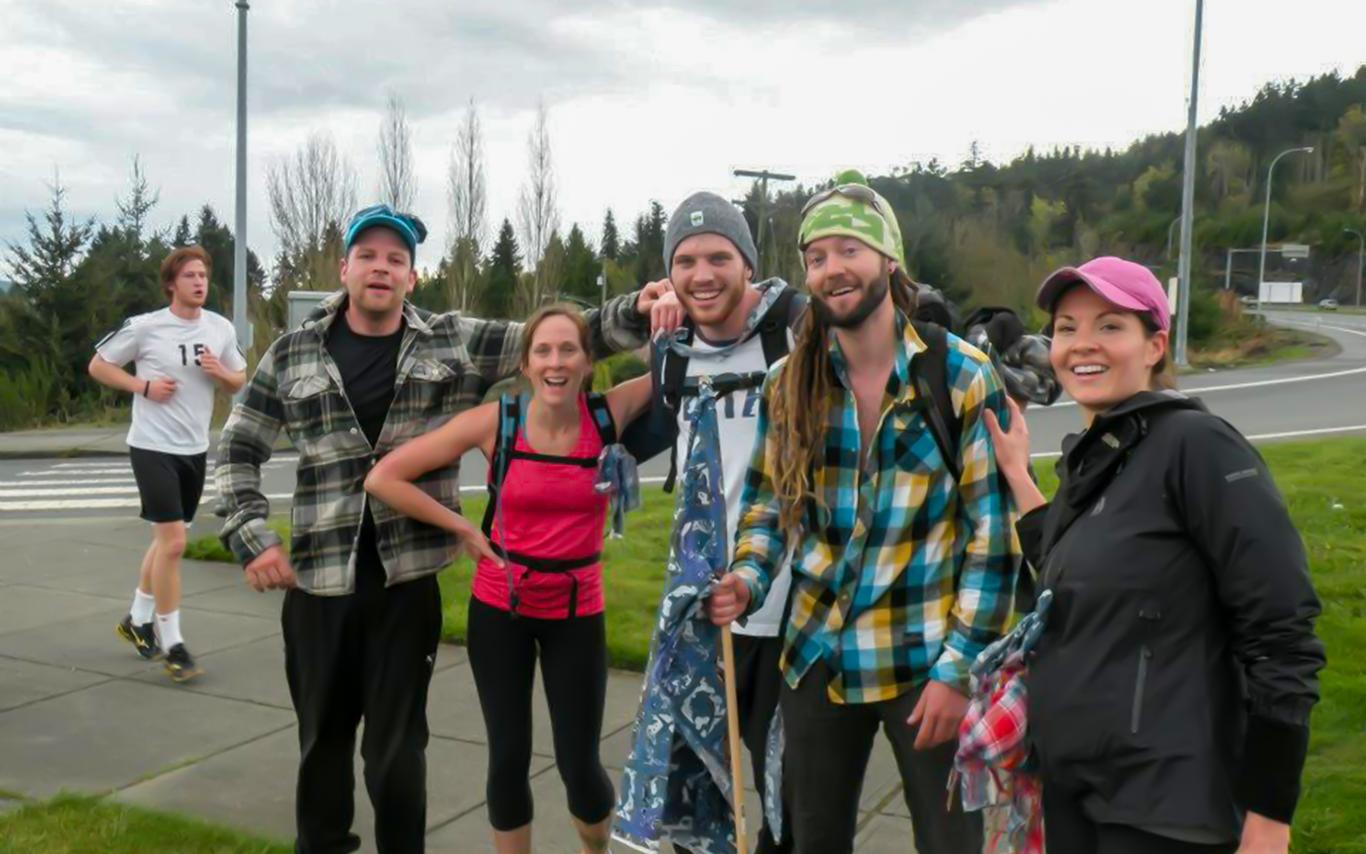 VIU students take a break during the VIU Amazing Race