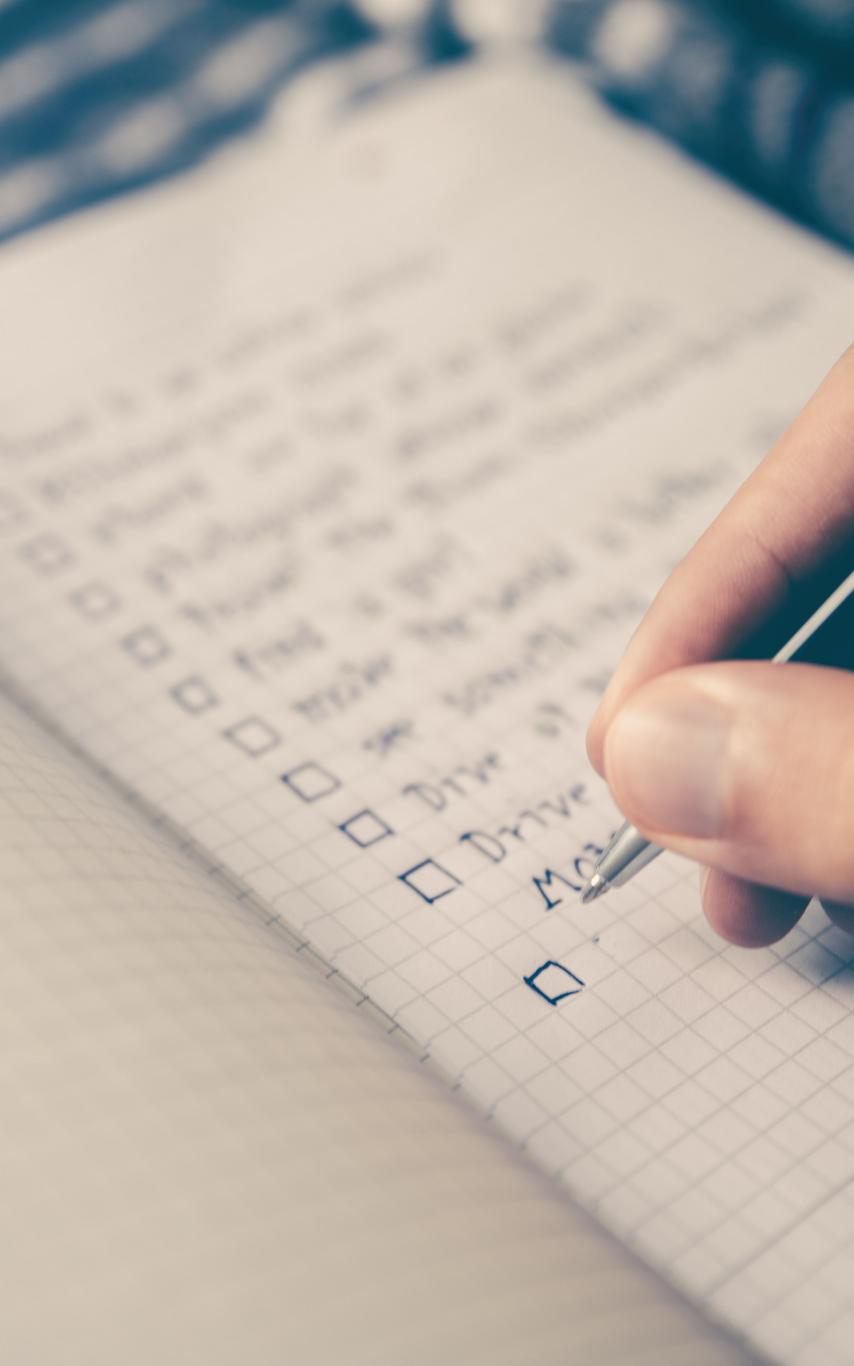 A checklist